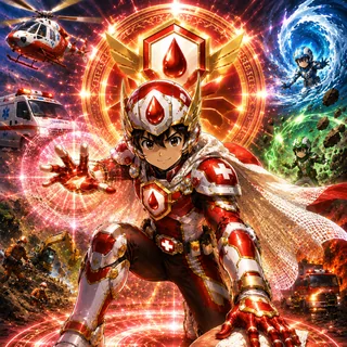 止血ヒーローのメダル